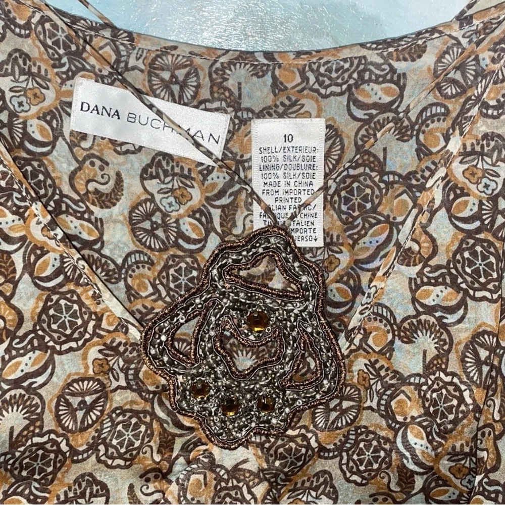 Dana Buchman Vintage Silk Blouse - Picture 4 of 4